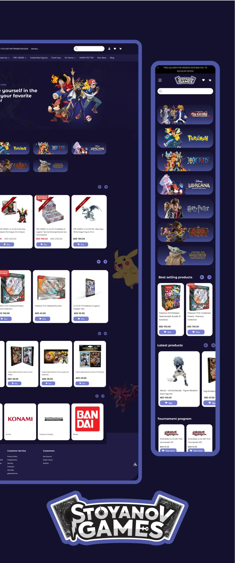 Figurines and playing cards store